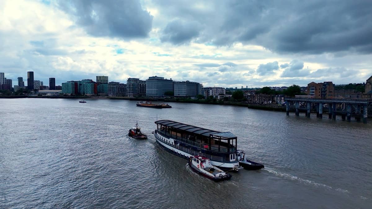 Historic Passenger Vessel ST KATHERINE Towage & Drydocking - Marine Support Photo