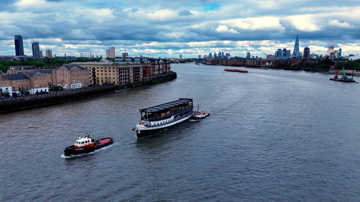Historic Passenger Vessel ST KATHERINE Towage & Drydocking - Marine Support Photo